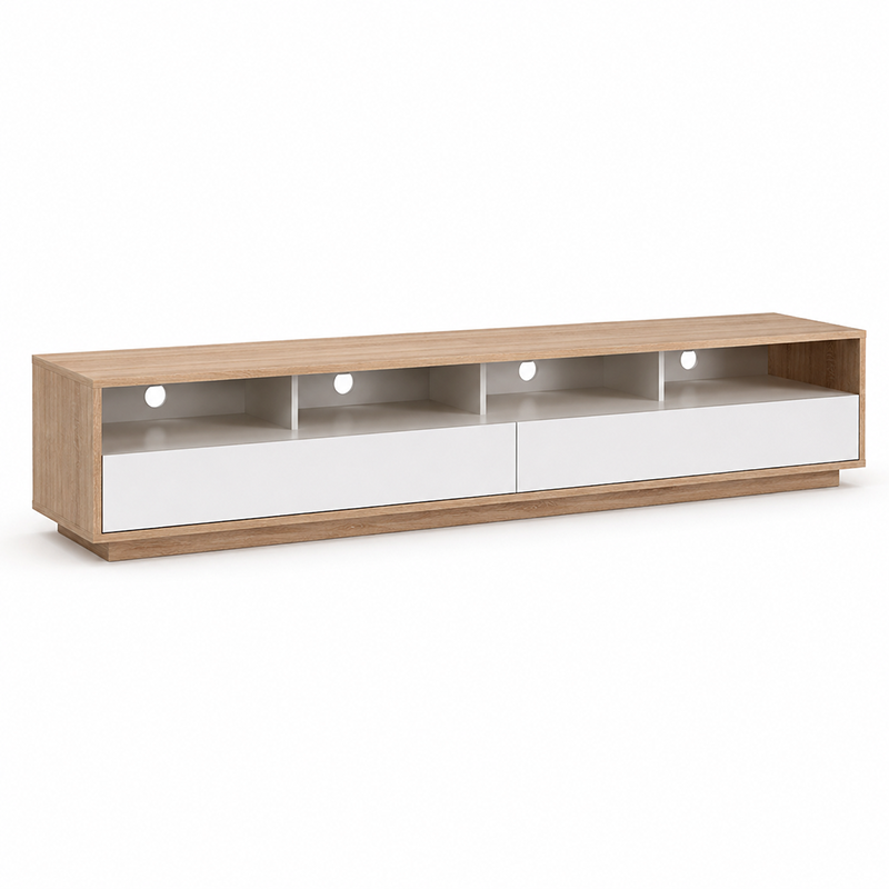 Suave TV Unit W180cm (Brown / Black)