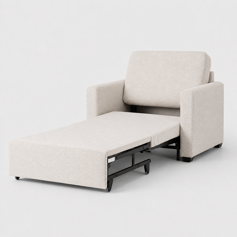 Starscream Single Sofa Bed Storm / Pepper (Cream)