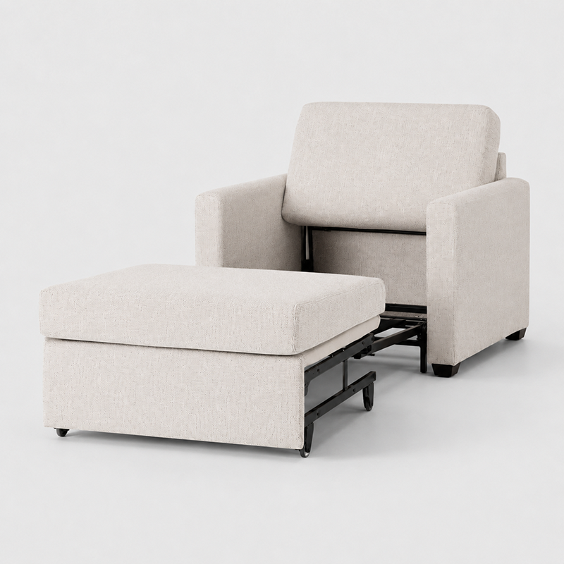 Starscream Single Sofa Bed Storm / Pepper (Cream)
