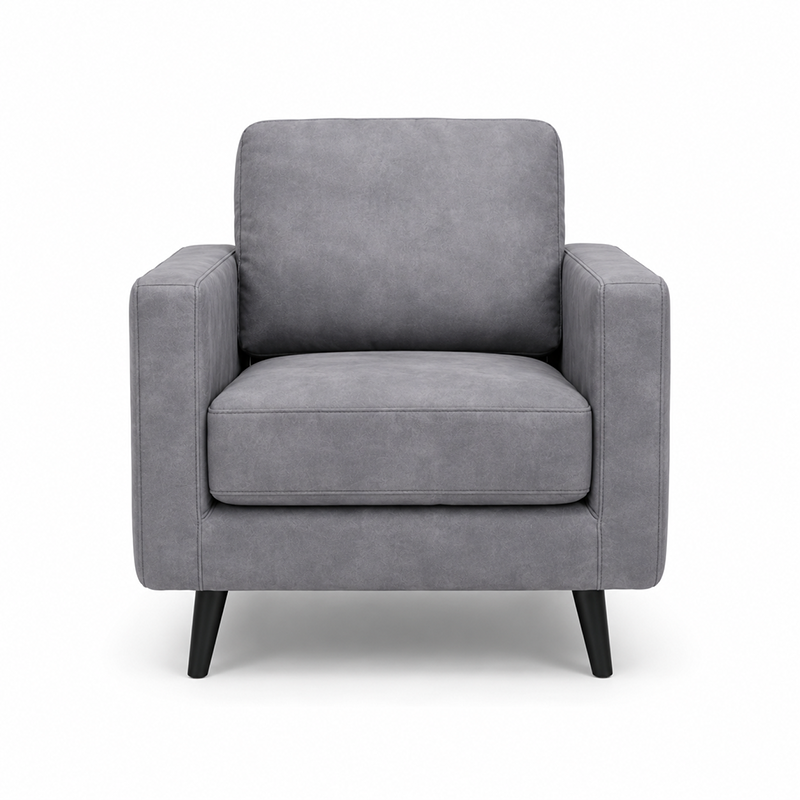 Stationary Velvet Fabric Sofa