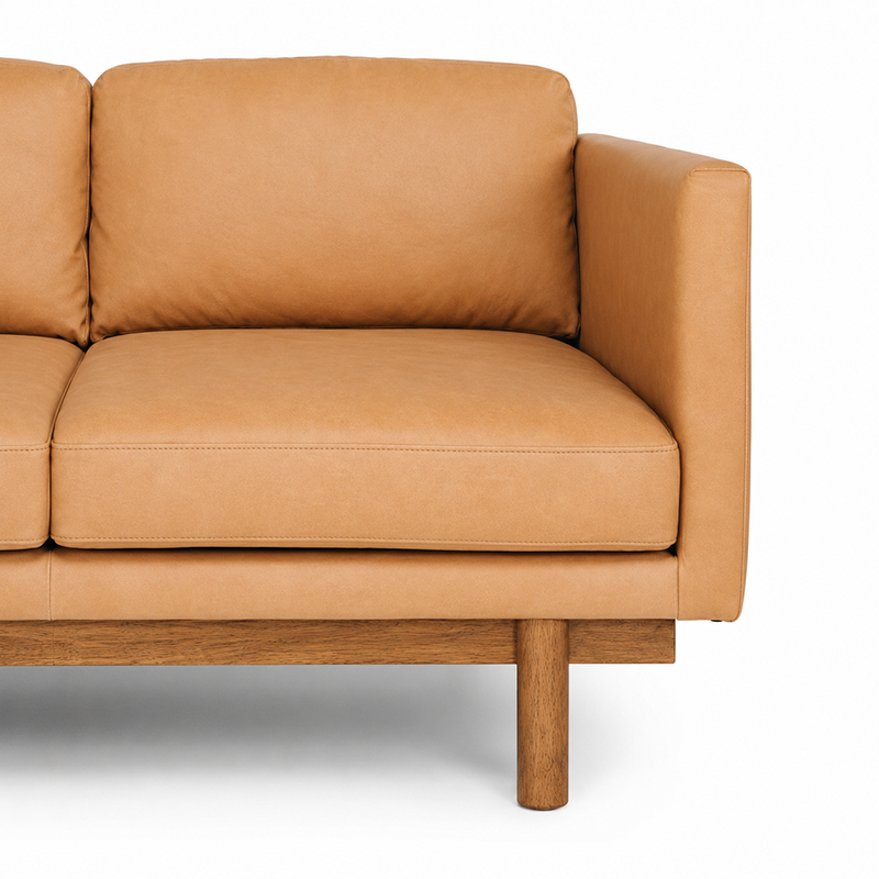 Strada Leather 3 Seater Sofa 2060mm