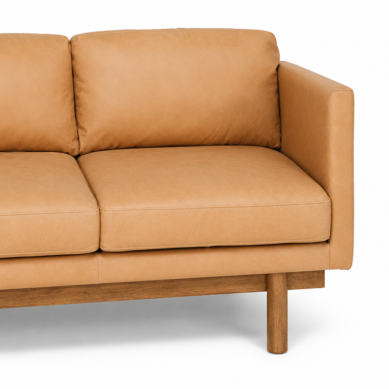Strada Leather 3 Seater Sofa 2060mm
