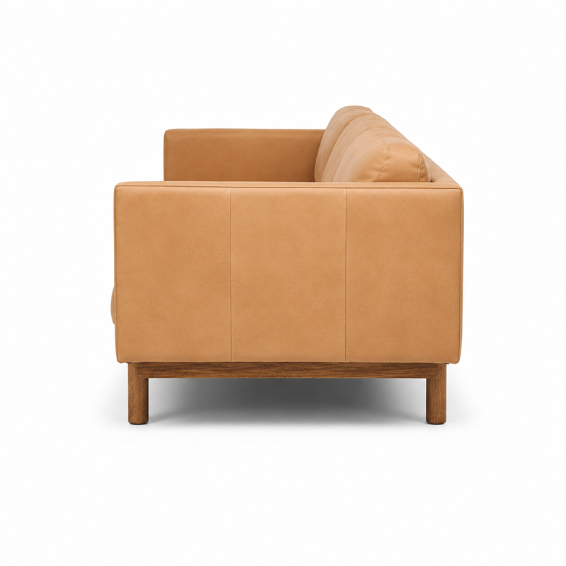 Strada Leather 3 Seater Sofa 2060mm