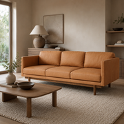Strada Leather 3 Seater Sofa 2060mm