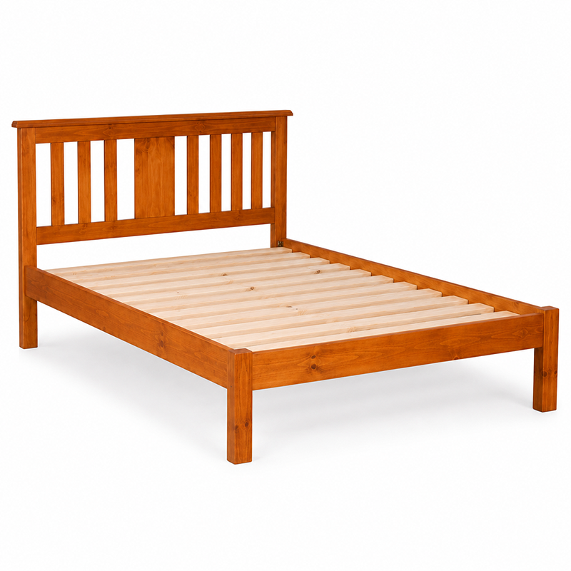 Susan Solid Wood Bed Frame - Warm Honey