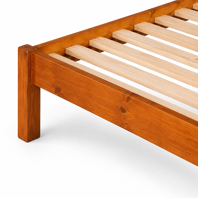 Susan Solid Wood Bed Frame - Warm Honey