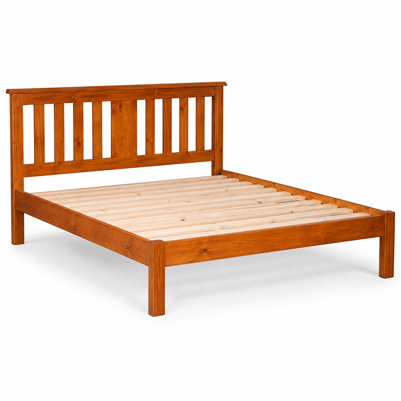 Susan Solid Wood Bed Frame - Warm Honey