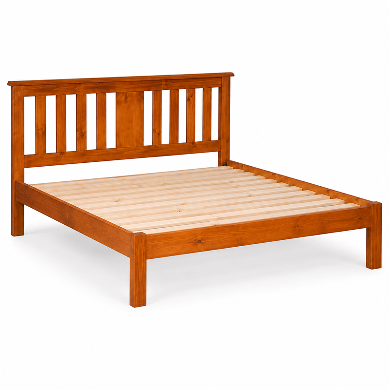 Susan Solid Wood Bed Frame - Warm Honey