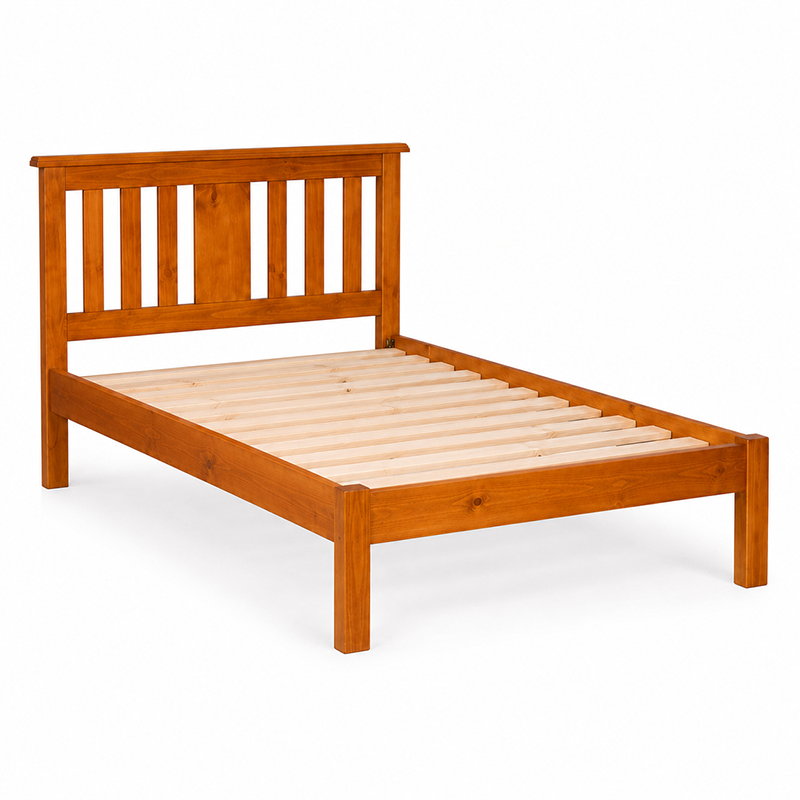 Susan Solid Wood Bed Frame - Warm Honey