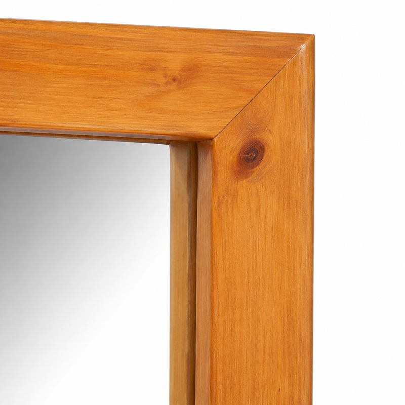 Susan 7 Drawer Dresser Table & Mirror (Warm Honey)