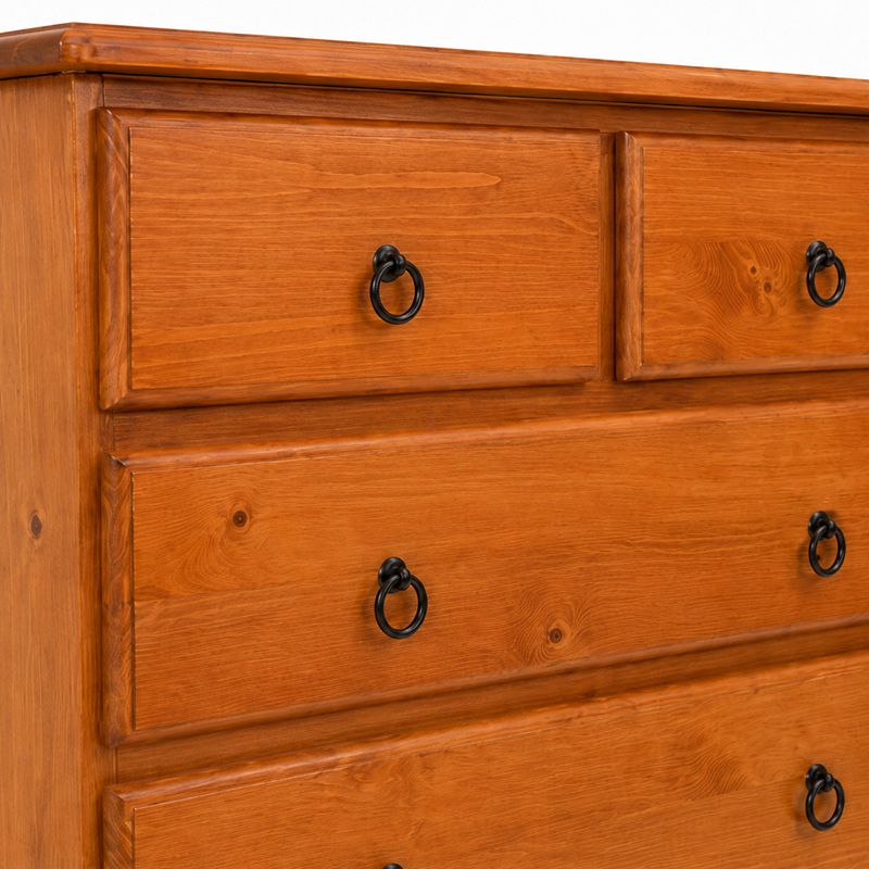 Susan Tallboy 6 Drawer (Warm Honey) 860mm