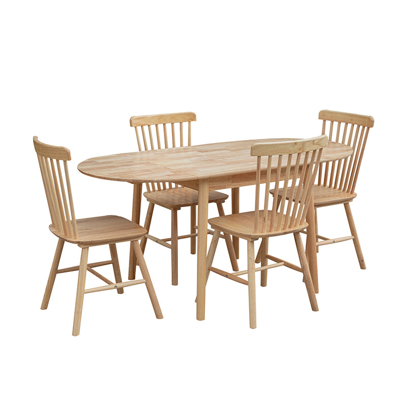 Orlando Drop Leaf Wooden Dining Table W160cm