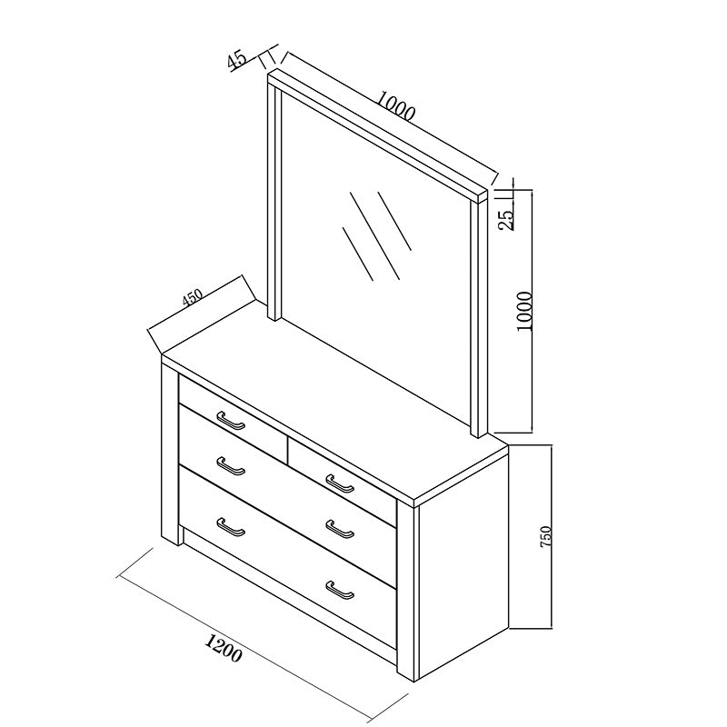 Empire Dresser with Mirror