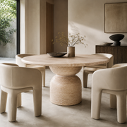 Terrace Concrete Round Dining Table W120cm