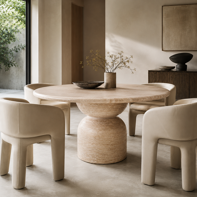 Terrace Concrete Round Dining Table 1200mm