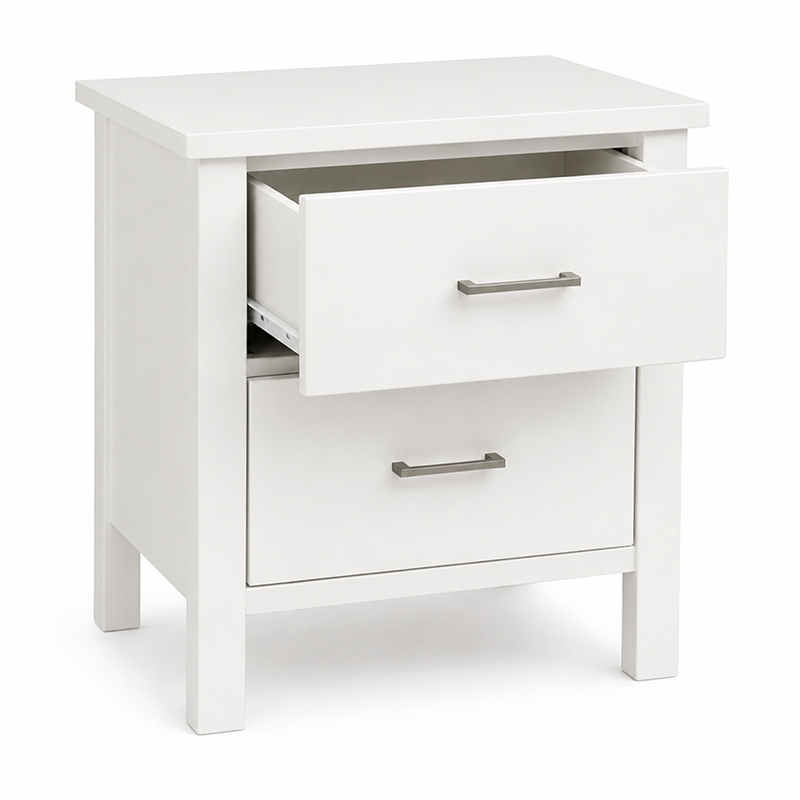 Tina 2 Drawer Bedside Table (Warm Honey)