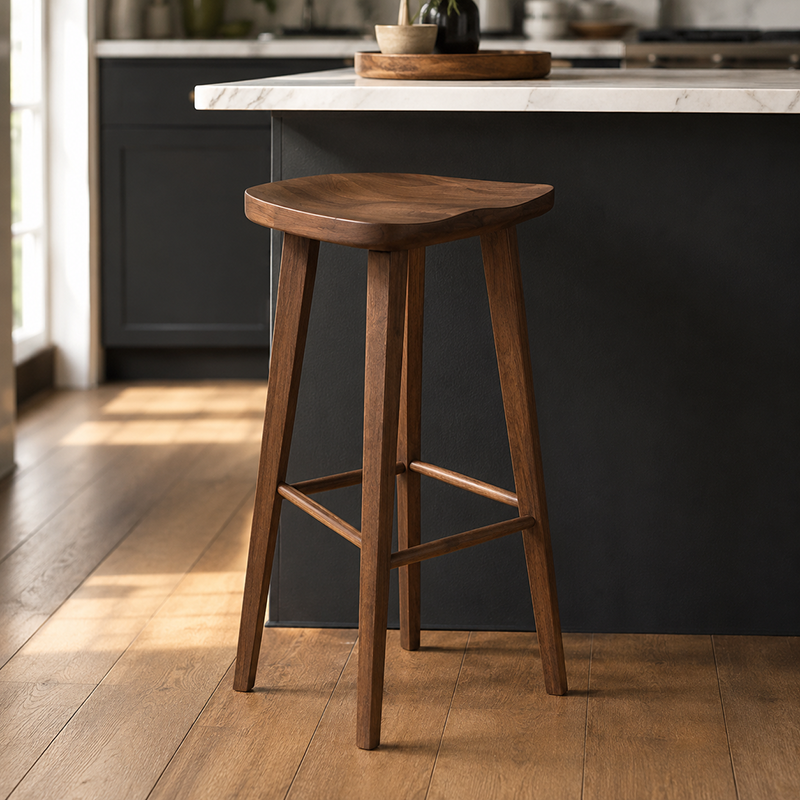 Tina Solid Wooden Barstool