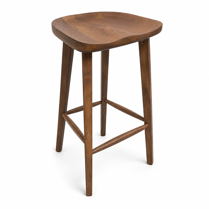 Tina Solid Wooden Barstool