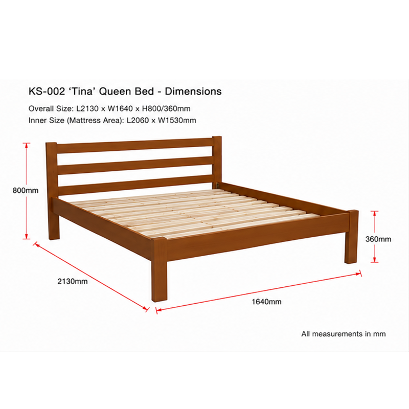 Tina Bed Frame Single (Multiple Colours)