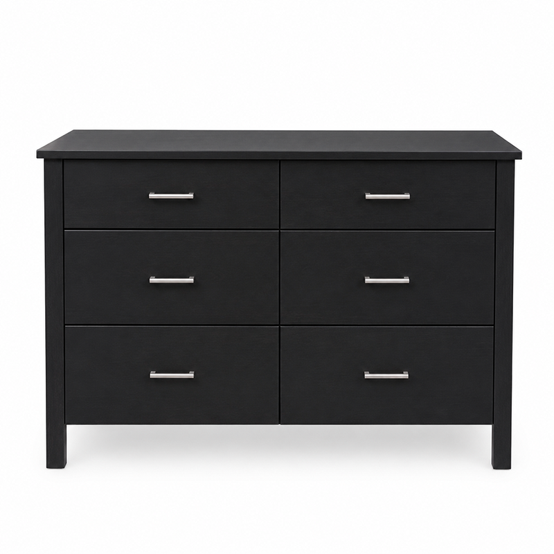 Tina 6 Drawer Dresser & Mirror (Multiple Colours)