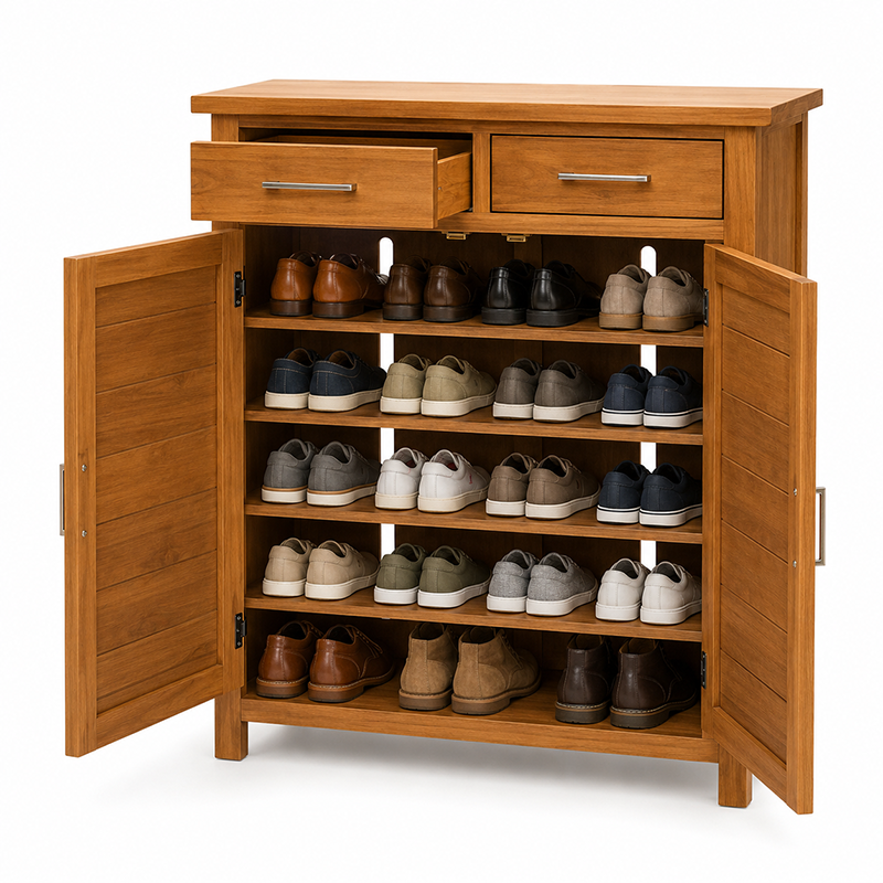 Tina Shoe Cabinet (Warm Honey)