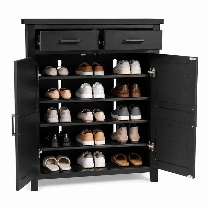 Tina Shoe Cabinet (Warm Honey)