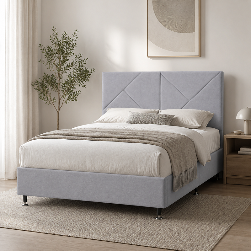 Tokyo Headboard (Grey/Beige/Black) Queen Size