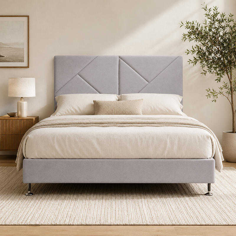 Tokyo Headboard (Grey/Beige/Black) Queen Size