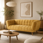 Towelie Oak 3 Seater Sofa & Footstool Options 2040mm