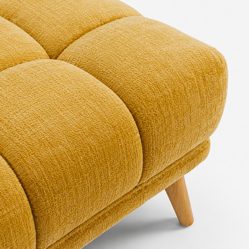 Towelie Oak 3 Seater Sofa & Footstool Options 2040mm