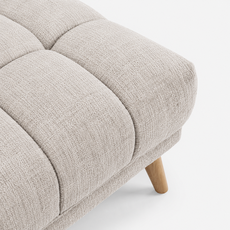 Towelie Oak 3 Seater Sofa & Footstool Options 2040mm