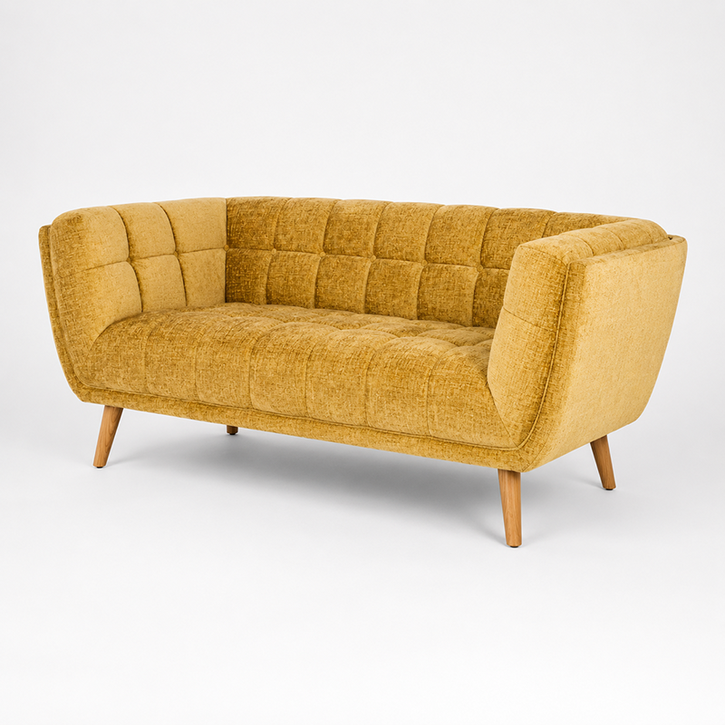 Towelie Oak 3 Seater Sofa & Footstool Options 2040mm