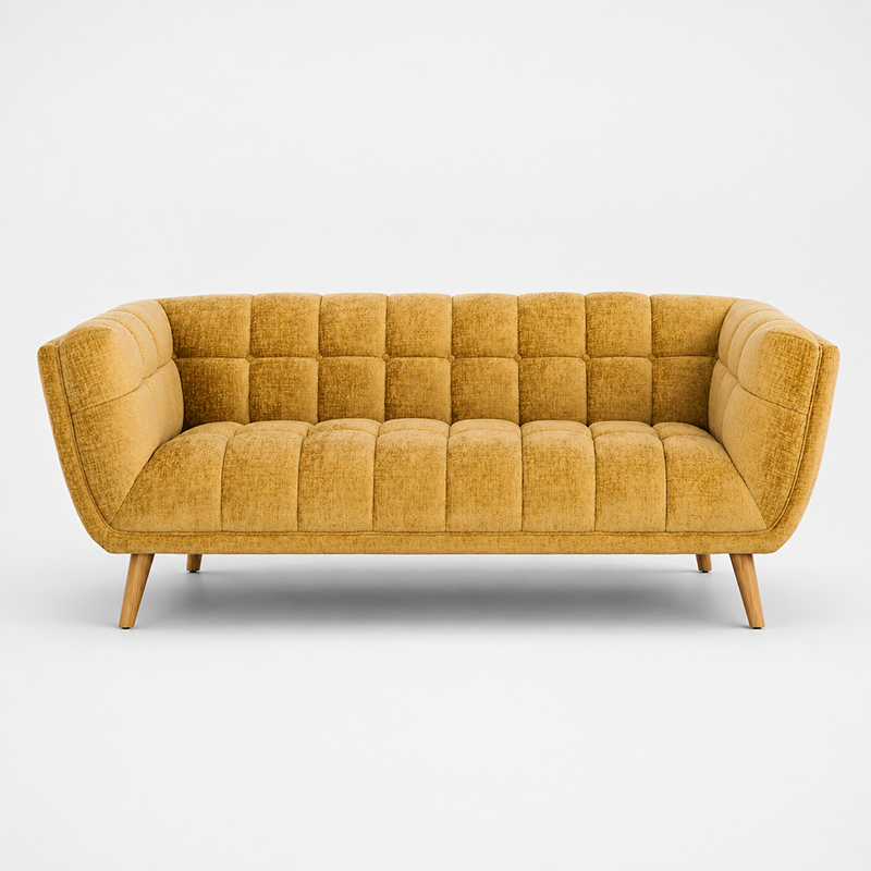 Towelie Oak 3 Seater Sofa & Footstool Options 2040mm