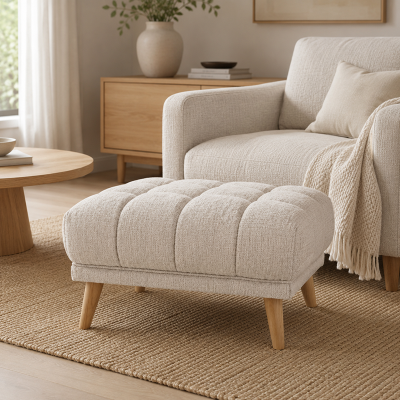 Towelie Oak Footstool 780mm