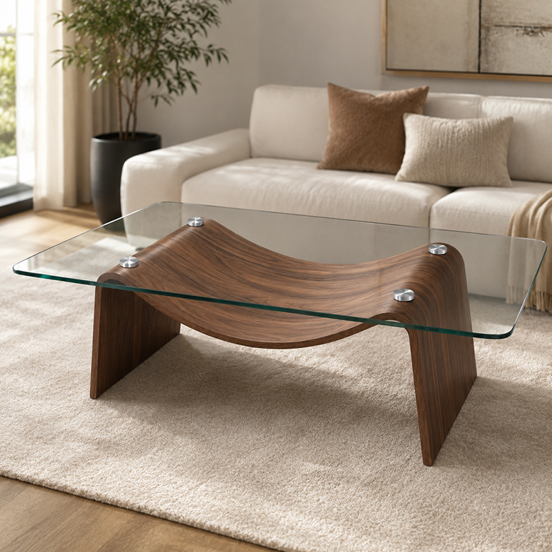 Trinity Glass Coffee Table 1300mm