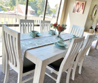 Amanda Solid Timber Dining Suite 7 Piece