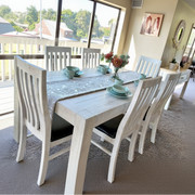 Amanda Solid Timber Dining Suite 7 Piece