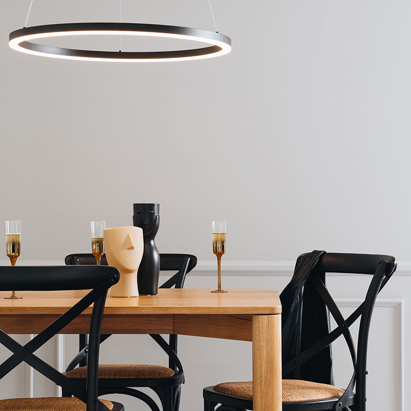 Villa X-Back Oak & Rattan Dining Chair