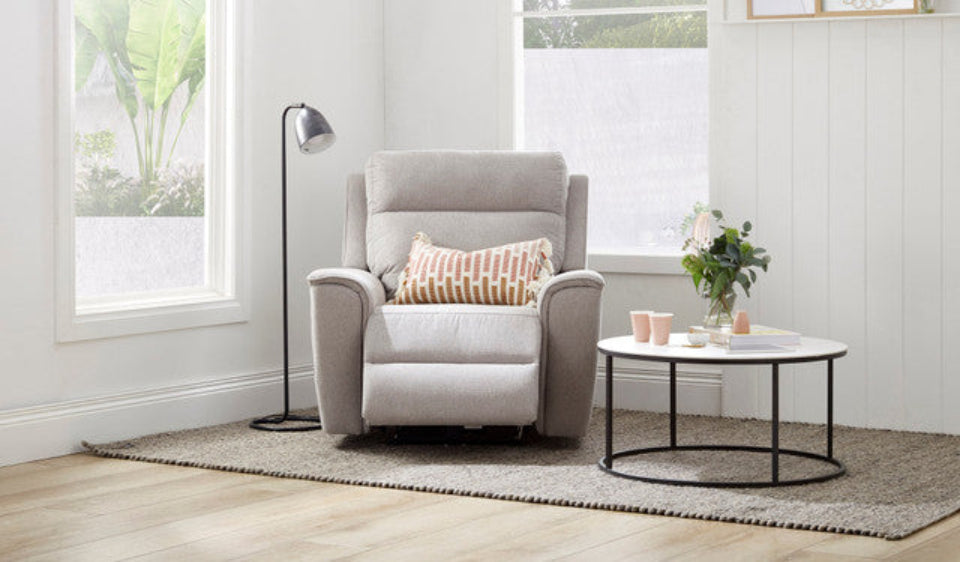 Archie Fabric Recliner 1/2/3 Seat Suite - Grey