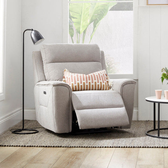 Archie Fabric Recliner 1/2/3 Seat Suite - Grey