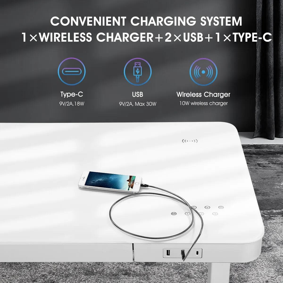 Siri Electric Standing Height Adjustable Desk