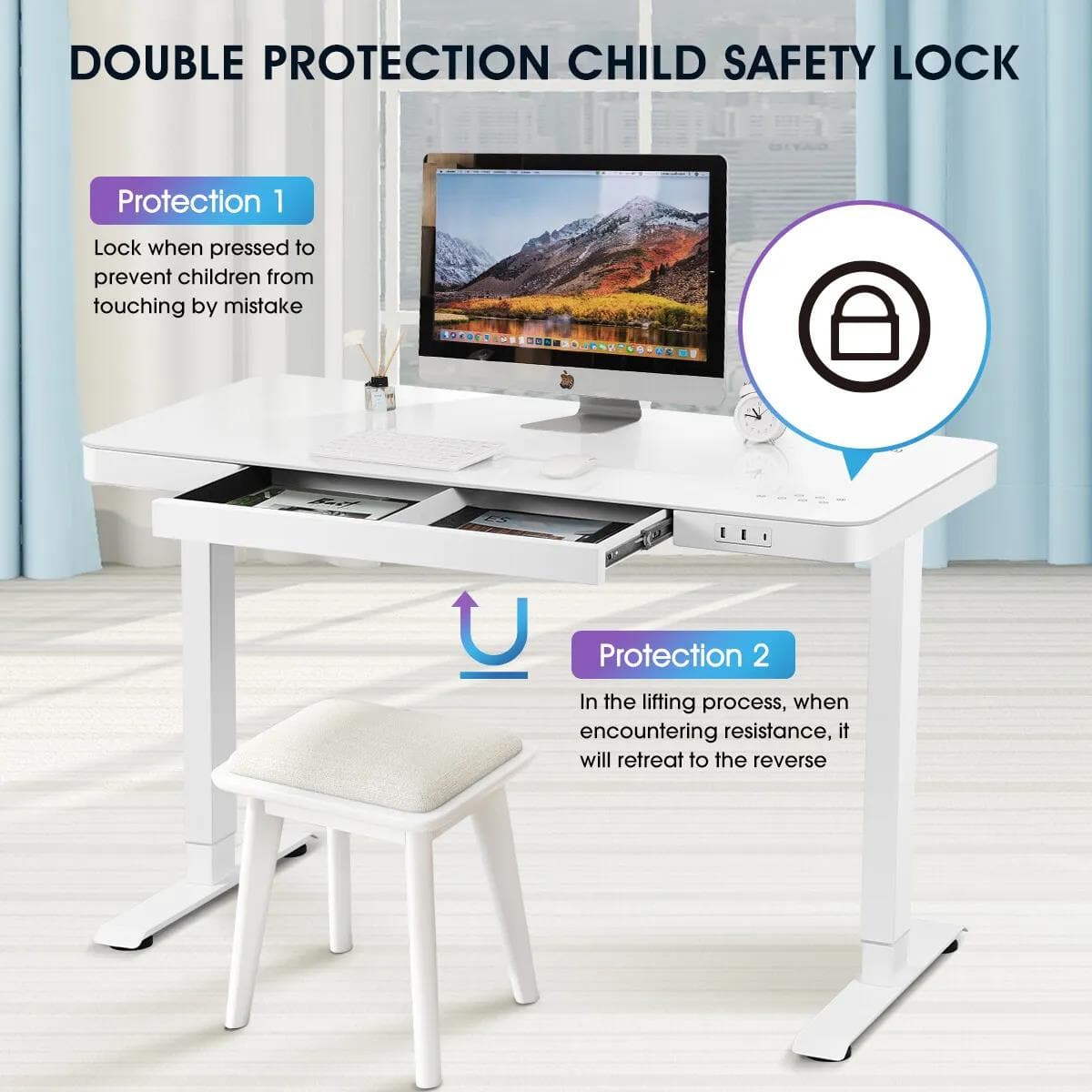 Siri Electric Standing Height Adjustable Desk