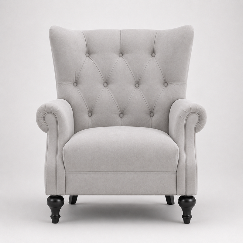 Willa Armchair (Grey / White)