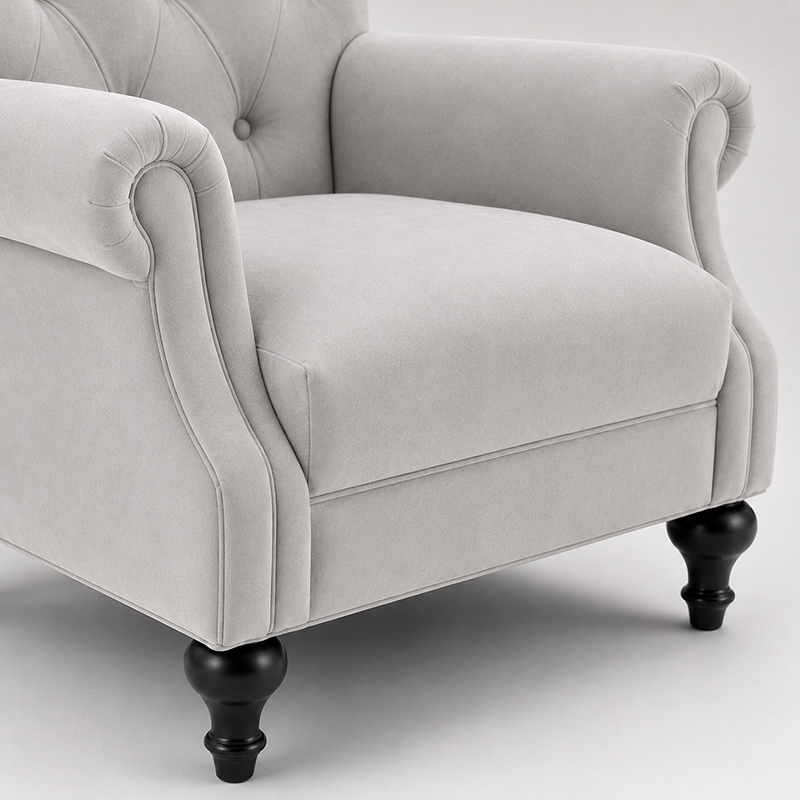 Willa Armchair (Grey / White)