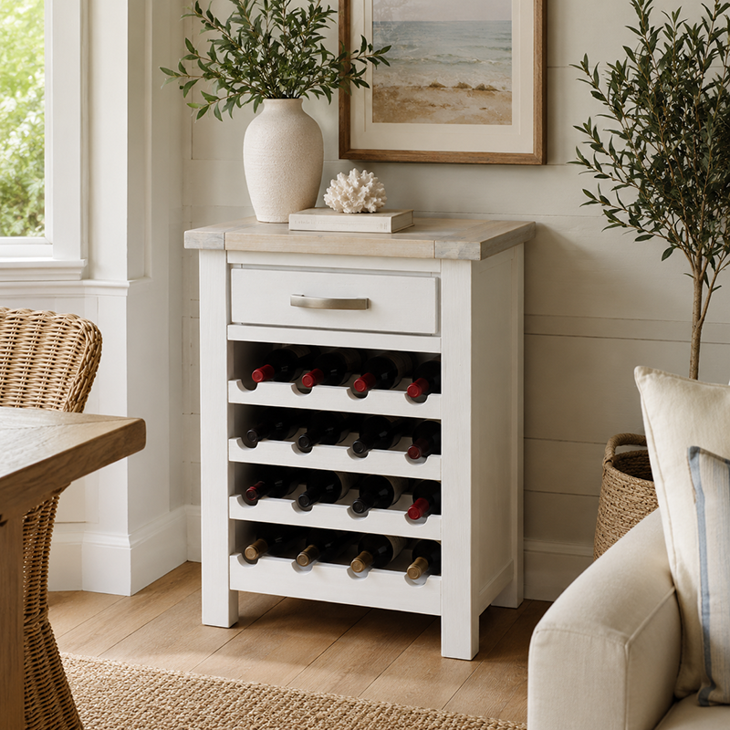 Ashland Wine Cabinet (White)