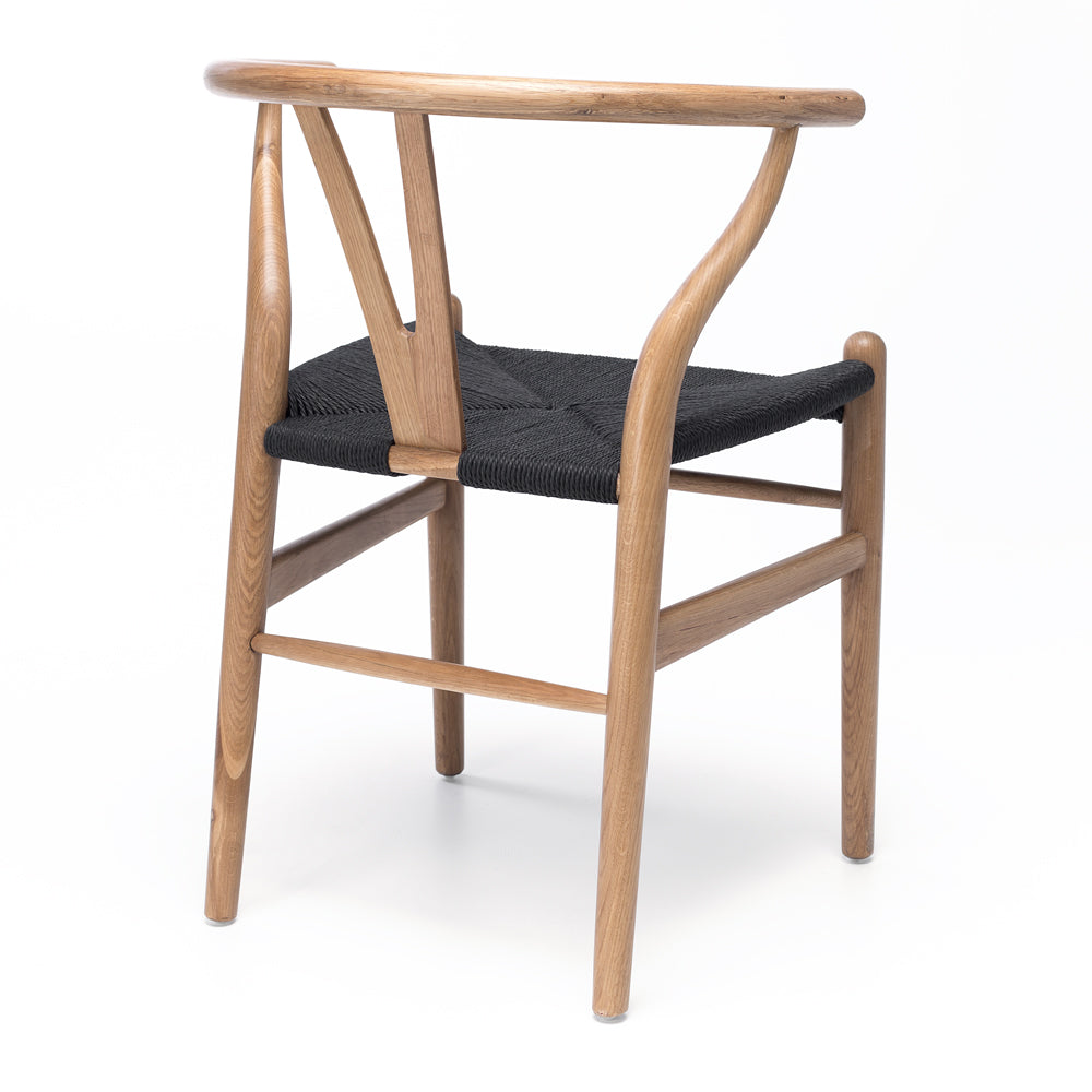 Wishbone Oak & Rope Dining Chair