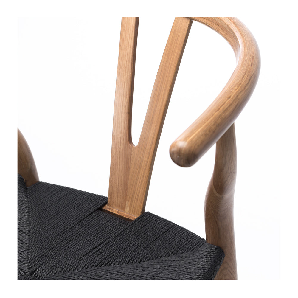 Wishbone Oak & Rope Dining Chair