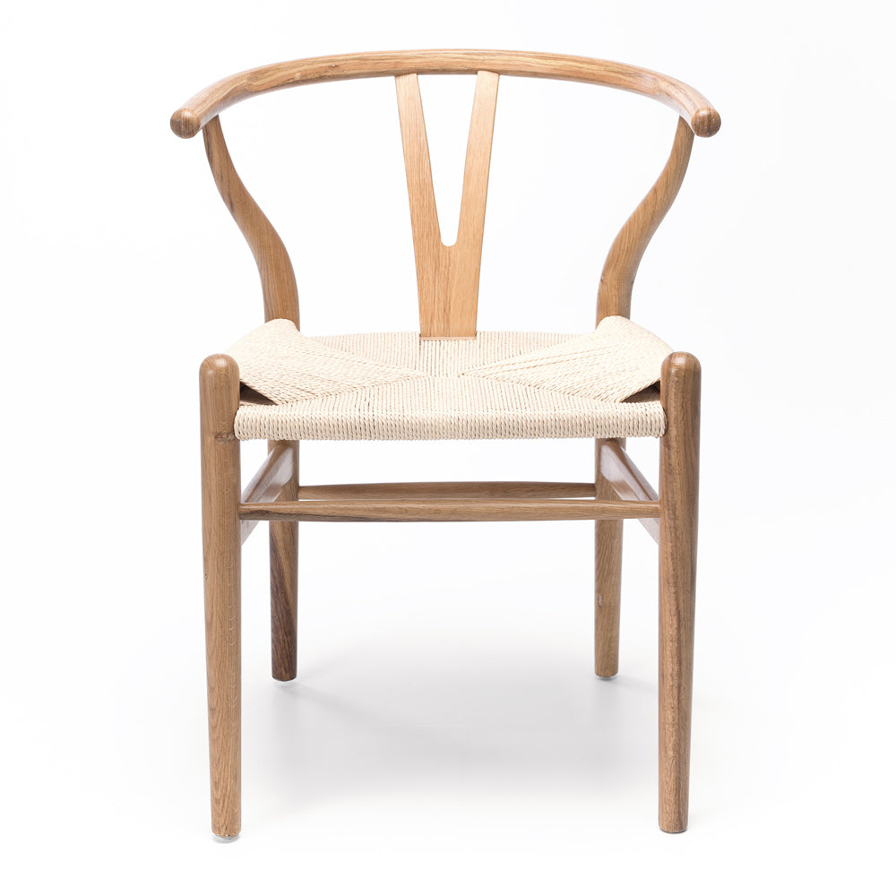 Wishbone Oak & Rope Dining Chair