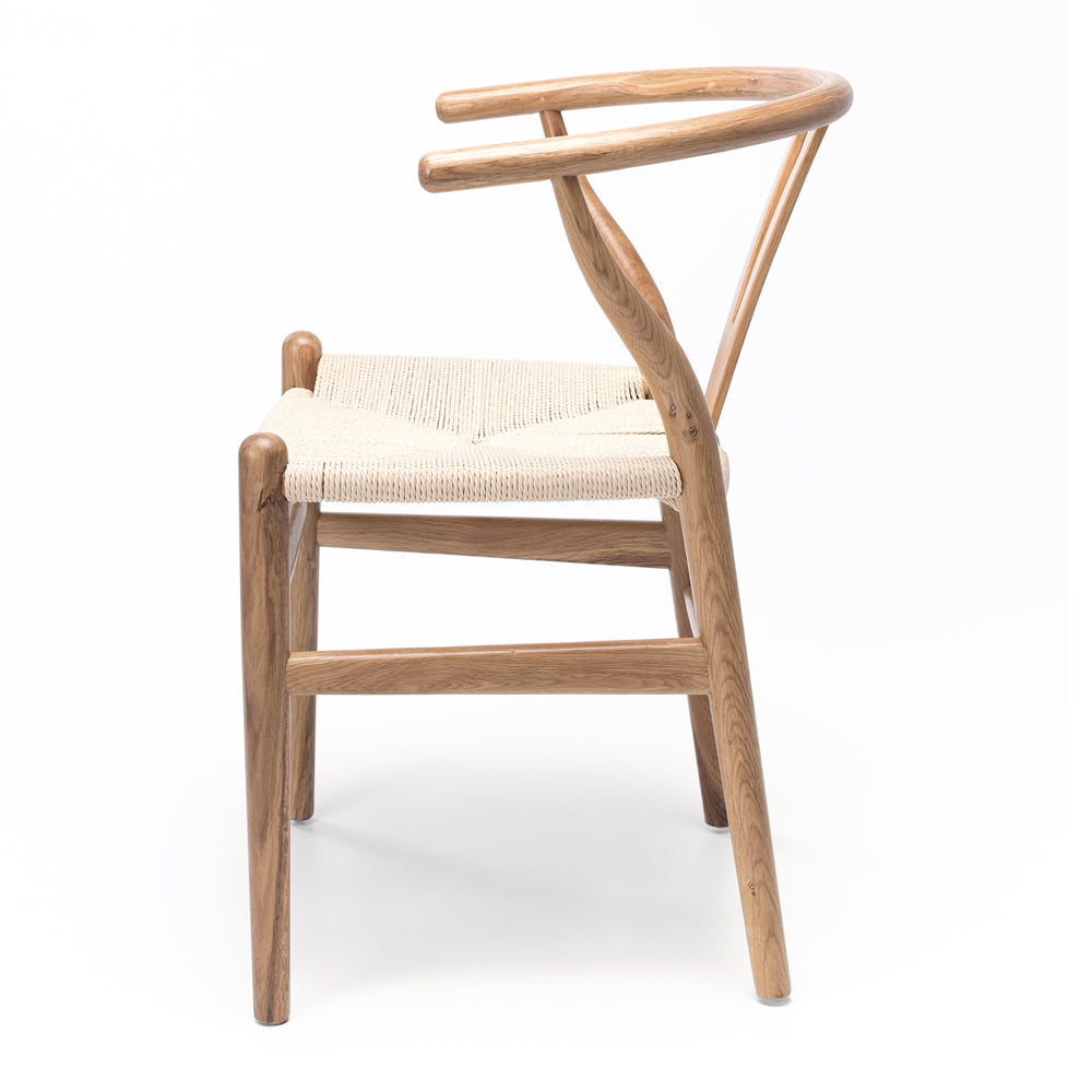 Wishbone Oak & Rope Dining Chair