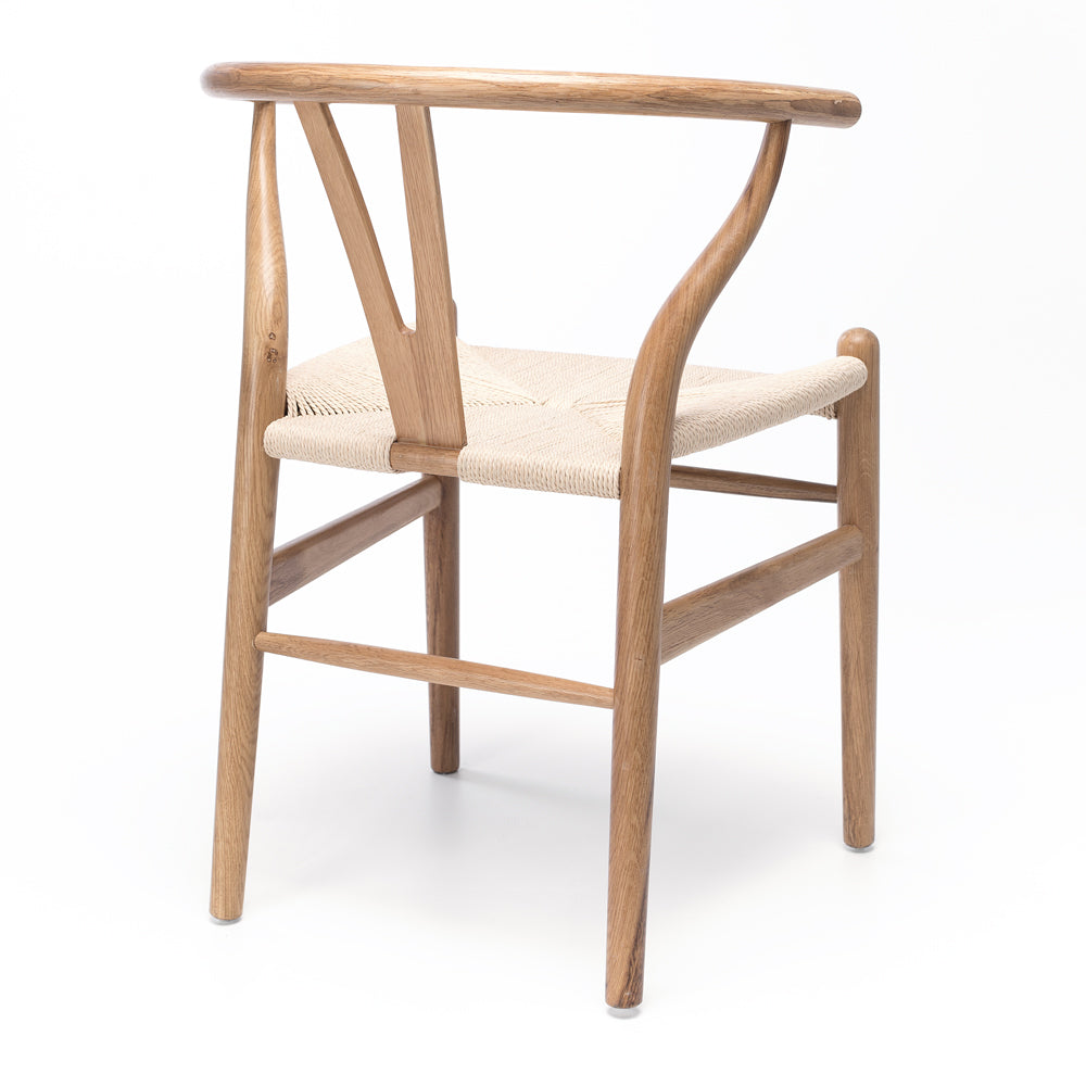 Wishbone Oak & Rope Dining Chair